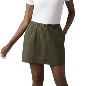NWT Prana Skort Sporty Athletic Skirt Shorts Military Green Gym Hike Golf Sz 10